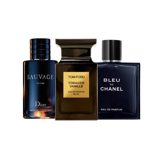 Sauvage Dior | Tom Ford Tobacco Vanille | Bleu de Chanel 100ml