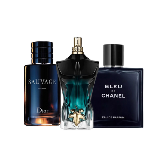 Sauvage Dior | Jean Paul Gaultier Le Beau | Bleu de Chanel 100ml