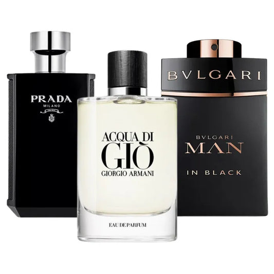 Prada L’Homme | Giorgio Armani Acqua di Giò | Bvlgari Man In Black 100ml