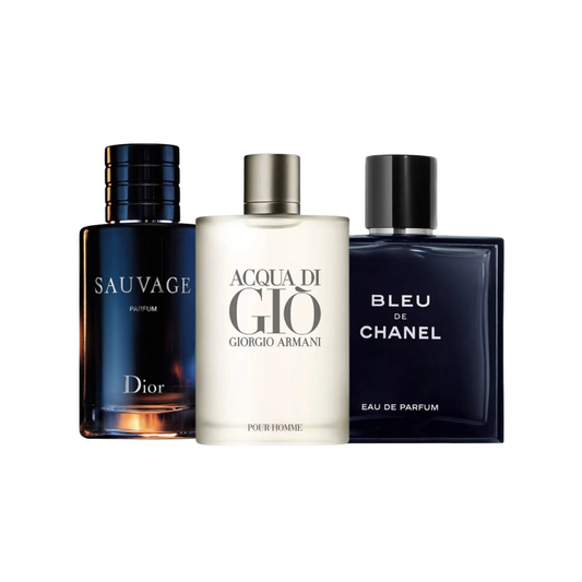 Sauvage Dior | Giogio Armani Acqua di Gio EDT | Bleu de Chanel 100ml