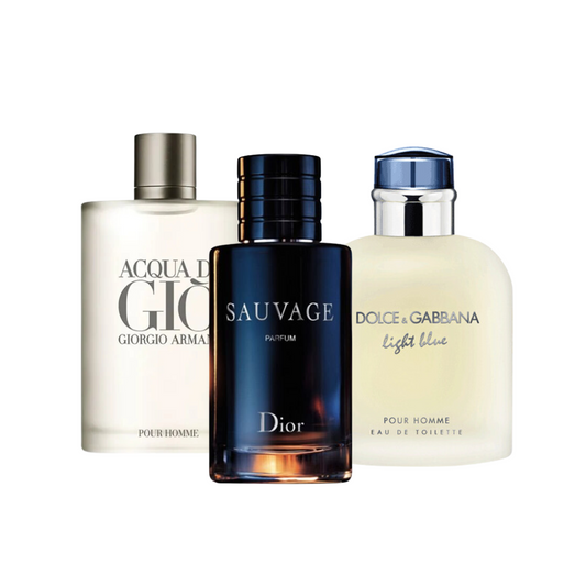 Giorgio Armani Acqua di Giò | Dior Sauvage | Dolce & Gabbana Light Blue 100ml